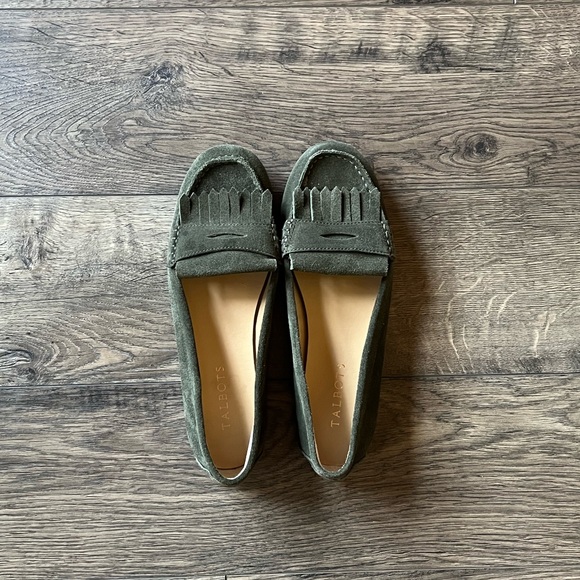 Talbots: Everson Kiltie Penny Keeper Driving Moccasins - Suede BRAND NEW - Picture 2 of 5